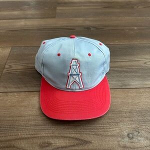 Vintage Houston Oilers Annco x NFL Football Snapback Hat 90s VTG